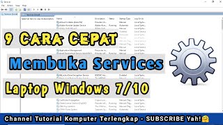 Cara Membuka Service di Windows 10  PART 156 Komputer [upl. by Aitas]