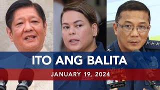 UNTV Ito Ang Balita  January 19 2024 [upl. by Wappes]