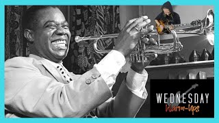 Louis Armstrong Jazz Licks West End Blues  Wednesday Warmup 🔥 [upl. by Malynda]