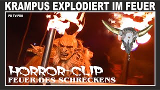 Perchtenlauf Graz extrem  Krampus explodiert im Feuer [upl. by Yssim54]