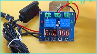 Digital Temperature and Humidity Controller Circuit ZFX M452 Review in English [upl. by Nelie984]