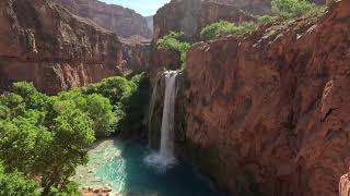 Discovering Havasu Falls A Hidden Gem in the Grand Canyon  Top View on our way to Camp site [upl. by Annovad286]