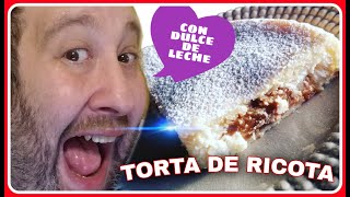 TORTA DE RICOTA ✔ Como hacerla 😍 FACIL Y RAPIDO 👉 RECETA DULCE con y sin dulce de leche ✈ [upl. by Ryan307]