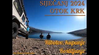 Otok KRK  Siječanj 2024  CROATIA 4K [upl. by Sievert]