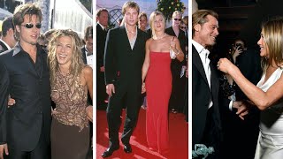 Jennifer Anistons Dating History From Brad Pitt to Justin Theroux [upl. by Eelrebmyk]