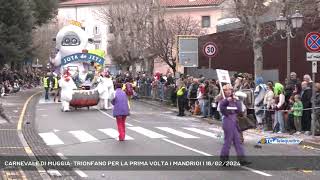 CARNEVALE DI MUGGIA TRIONFANO PER LA PRIMA VOLTA I MANDRIOI  18022024 [upl. by Nireves]