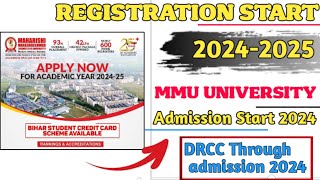 20242025 Batch Admission start mmu UniversityDRCC admission process🤩 [upl. by Velma]