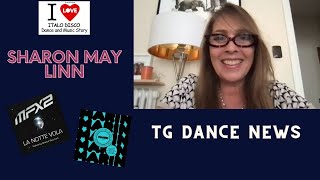 Sharon May Linn al TG Dance News del 09 04 24  I Love Italo Disco 524 Puntata [upl. by Fairlie]