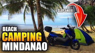 SOLO BEACH CAMPING IN MINDANAO  Sabangan Beach Langca Mati City [upl. by Neztnaj]