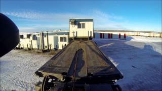 Alberta Oilfield  Bed Truck Camp Set Up [upl. by Cecilio]