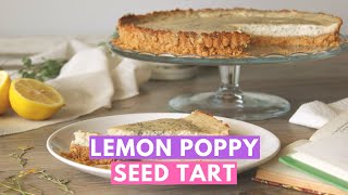 Vegan Lemon and Poppy Seed Tart Recipe  Vegan Baking with Silken Tofu  Tofu Mastery Lesson  20 [upl. by Idas]