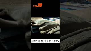 Yiao Home Textiles Raschel blanket sewing processhometextiles blanket factory raschelblanket [upl. by Fifine]