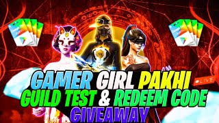 FREE FIRE REDEEM CODE GIVEAWAY  Free Fire Girl LIVE STREAM  free fire live stream [upl. by Oretna]