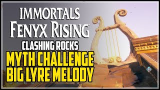 Clashing Rocks Myth Challenge Big Lyre Immortals Fenyx Rising [upl. by Ivanna]