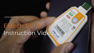 Elitech Singleuse Data Logger RC17 amp RC17N Operation Video [upl. by Lari]