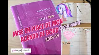 ✏️ Agenda de bord de l’enseignante  préparer la rentrée 201819 [upl. by Arlette498]