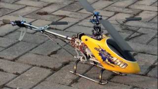 HeliPalcom  STORM 450 RC Helicopter 3D Test [upl. by Okiron]