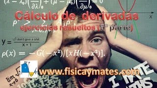 Cálculo de derivadas  Ejercicios resueltos paso a paso  Parte 5 [upl. by Initof]