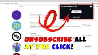 How To Unsubscribe All YouTube Channels in One Click by using Google Chrome Extension New Method [upl. by Noruq]