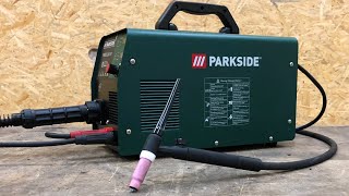 Stainless steel and steel TIG welding with the Lidl Parkside ® Parkside PMSG 200 A1 multi welder [upl. by Rokach268]