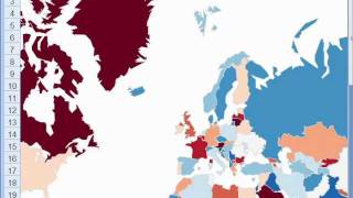 Mapa Świata Excel SkuteczneRaportypl  kartogram [upl. by Helve723]