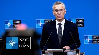 NATO Secretary General preministerial press conference at Defence Ministers Meeting 14 FEB 2024 [upl. by Arracahs]