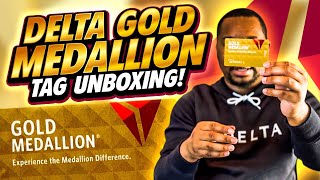 UNBOXING Delta Gold Medallion Luggage Tags [upl. by Eeimaj355]