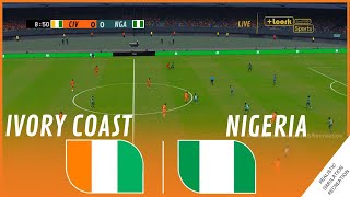 CÔTE DIVOIRE  NIGERIA  Finale Coupe dAfrique des Nations 2023  Simulation de jeu vidéo [upl. by Maison]