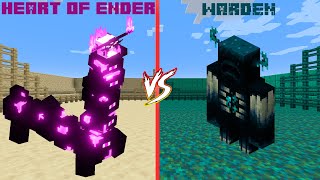 VENGEFUL HEART OF ENDER VS WARDEN MINECRAFT BATTLE [upl. by Mchail]