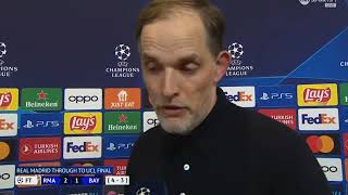 Thomas Tuchel Post Match Interview Real Madrid vs Bayern Munich 2 1 [upl. by Minsat]