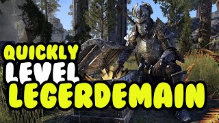 How to POWERLEVEL Legerdemain in ESO Elder Scrolls Online Guide PC PS4 Xbox [upl. by Peterus]