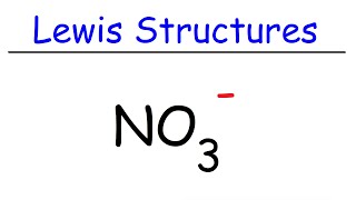 How To Draw The Lewis Structure of NO3 Nitrate Ion [upl. by Ennasil]