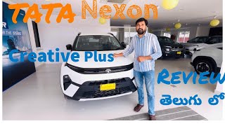 Tata Nexon creative plus 12 Revotron petrol 6 MTNew Nexon Facelift 2024 Detailed Review Telugu [upl. by Laemaj302]