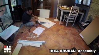 Ikea Brusali 80354182 Assembly Time Lapse 書桌工作桌組裝縮時紀錄 [upl. by Hoseia]