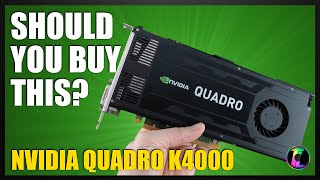 Gaming on an Nvidia Quadro K4000 Workstation GPU Can we do it [upl. by Arnon409]