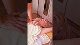 Deep tissue massage and chiropractic adjustments for Catherine backcrack [upl. by Eenoj19]