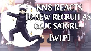 KAIJU NO8 REACTS TO NEW RECRUIT AS GOJO SATORUWIP [upl. by Akimyt661]