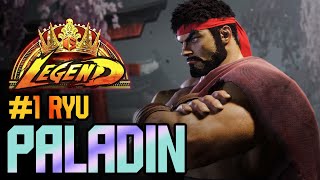 SF6 ♦ Paladins Ryu Conquers the RANK 1 ft Paladin [upl. by Aylat]