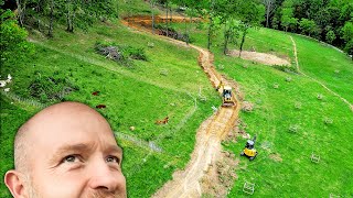 Putting in 1000 Feet Access Road on STEEP Pasture [upl. by Sarkaria]