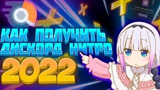 КАК ПОЛУЧИТЬ ДИСКОРД НИТРО БЕСПЛАТНО  ДИСКОРД НИТРО НАВСЕГДА БЕСПЛАТНО [upl. by Eux]