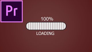 LOADING BAR amp PERCENTAGE COUNTER Animation  Adobe Premiere Pro cc 2020 Tutorial [upl. by Deuno]