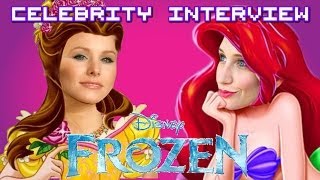 Frozen Kristen Bell quotAnnaquot On Set Movie Interview  ScreenSlam [upl. by Fabri]