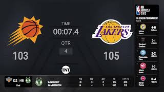 Phoenix Suns  Los Angeles Lakers Live Scoreboard  InSeason Tournament Quarterfinals on TNT [upl. by Gereron652]