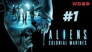 Aliens Colonial Marines Part 1  Bug Hunt Begins [upl. by Nisen806]