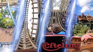 All Roller Coasters at Efteling  4K Onride POV [upl. by Enelrae]