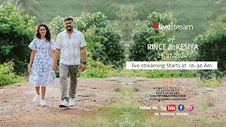 RINCE amp KESIYA WEDDING LIVE  SR WEDDING MOVIES [upl. by Lorene]