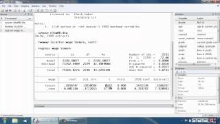 Simple linear regression in Stata® [upl. by Depoliti]