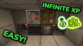 SIMPLE 121 AUTOMATIC SILVERFISH XP FARM TUTORIAL in Minecraft Bedrock MCPEXboxPSSwitchPC [upl. by Ahsele761]