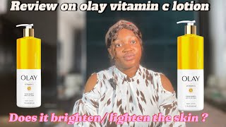 Review on olay vitamin c body lotion  Brightening lightening Watch this before buying vitaminc [upl. by Magulac]