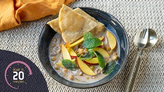 Indiase kikkererwten curry met nectarine amp flatbread  Klaar in 20 minuten [upl. by Norod]